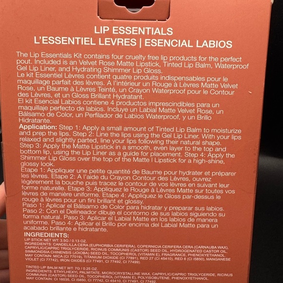 Bellapierre Lip Essentials Set - Velvet Rose New in box Retail $50 - Picture 5 of 8